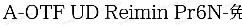 A-OTF UD Reimin Pr6N字体转换